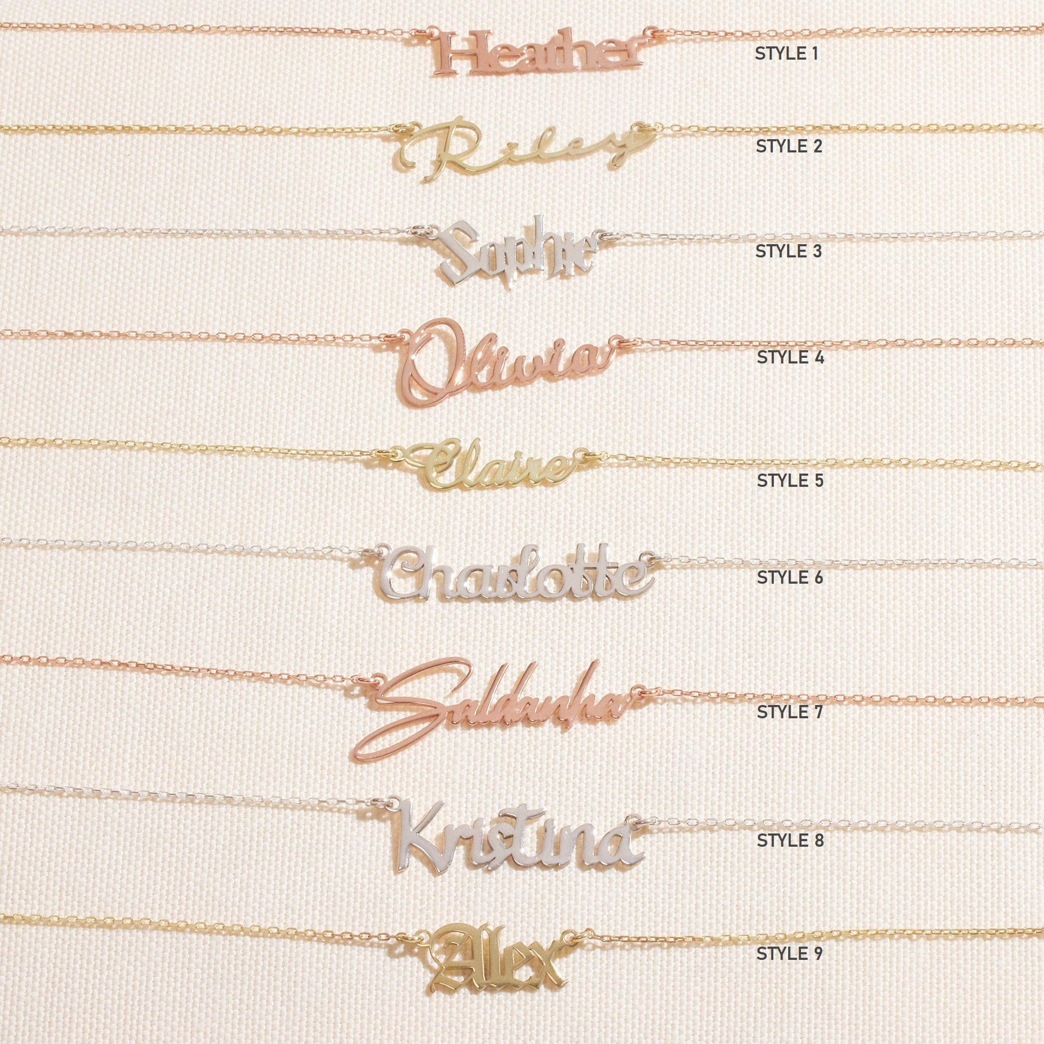Gold Personalized Name Necklace