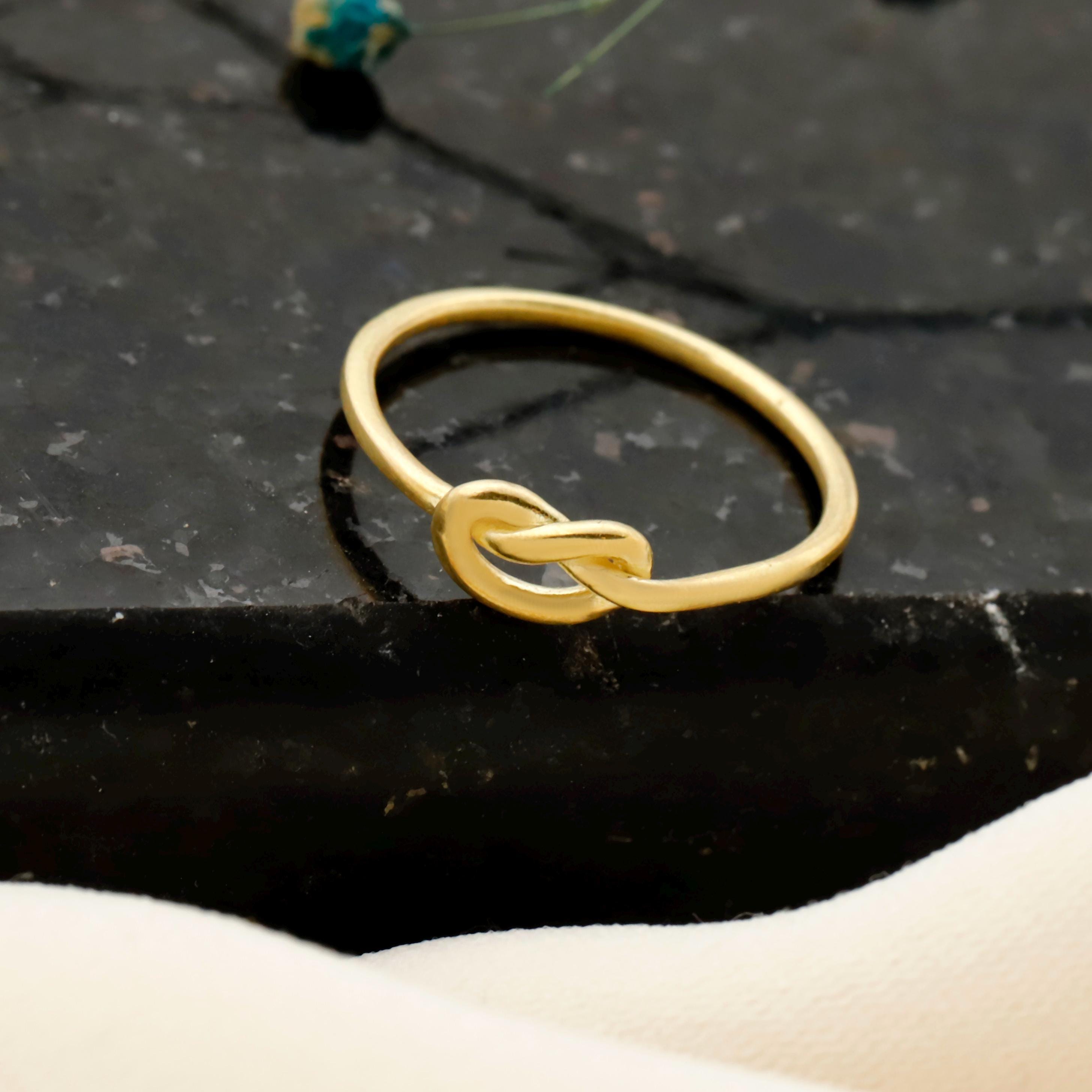 Infinity Knot Promise Ring in Sterling Silver