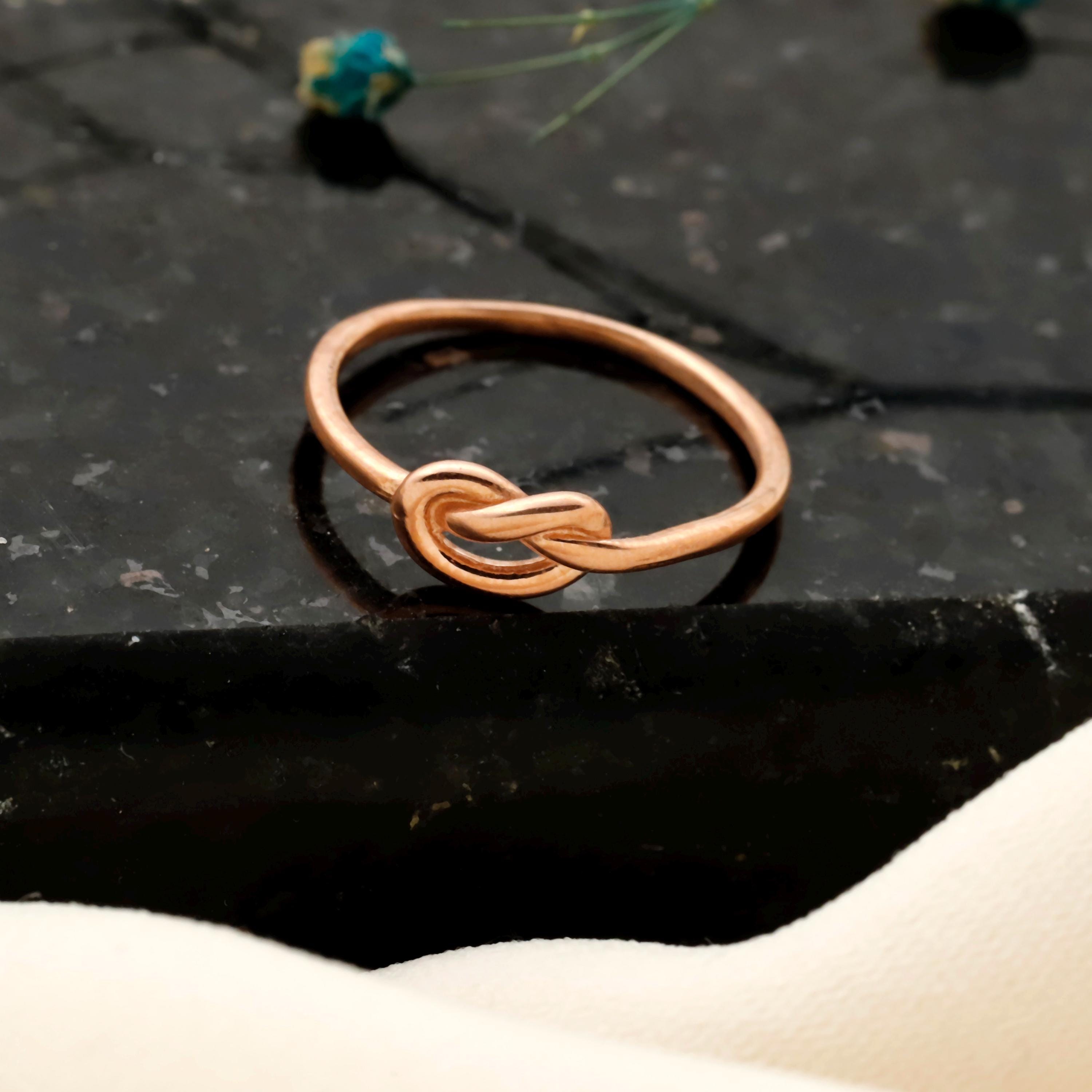 Infinity Knot Promise Ring in Sterling Silver